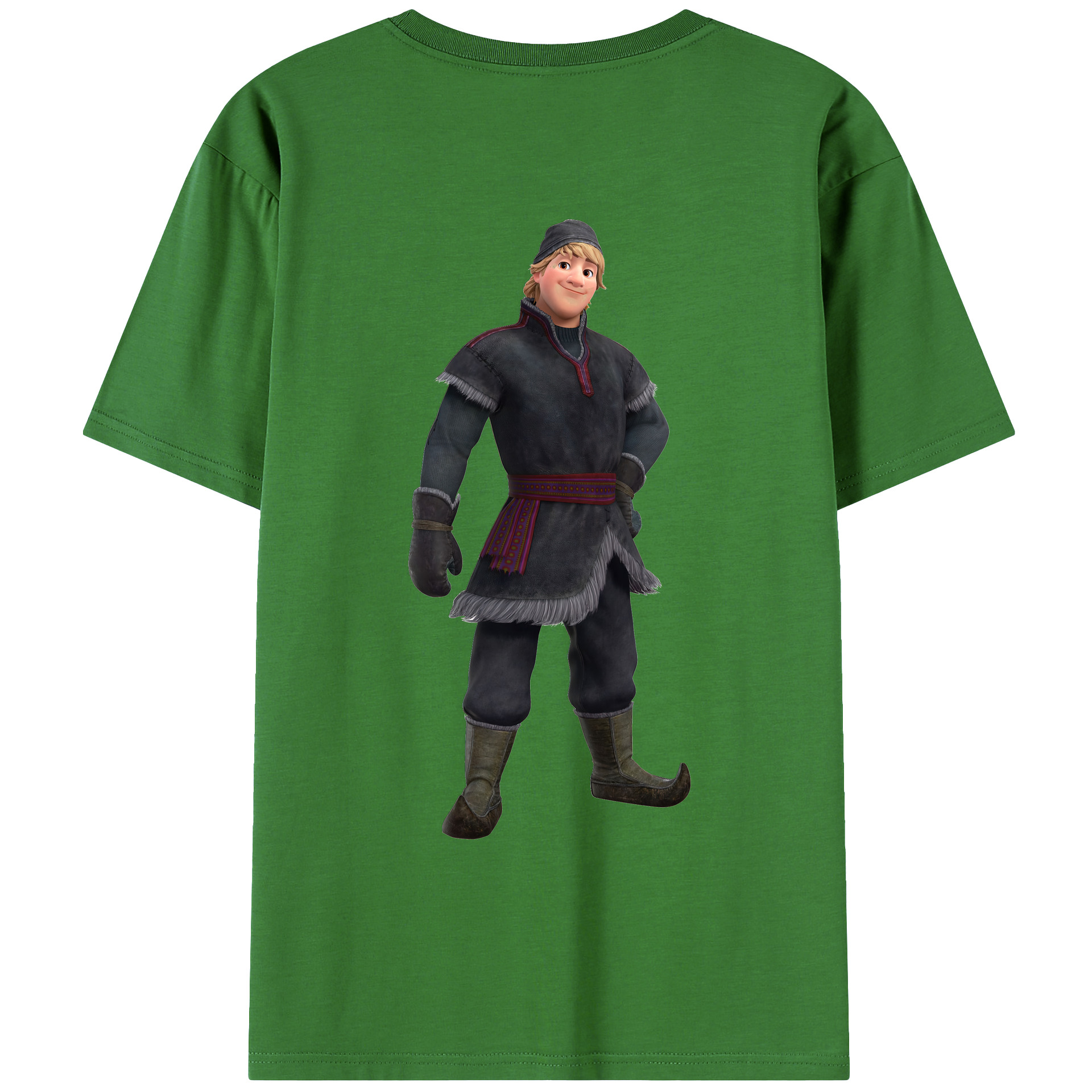 （画像用） アナと雪の女王 アンナ エルサ Frozen Anna Elsa レディース半袖Tシャツ(バックプリント)